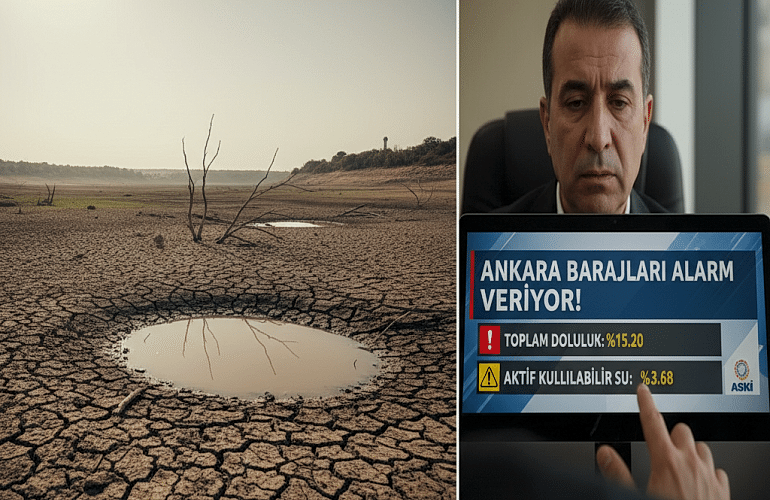 Ankara Barajlarında Kritik Seviye: Toplam Doluluk %15.20'ye Geriledi!
